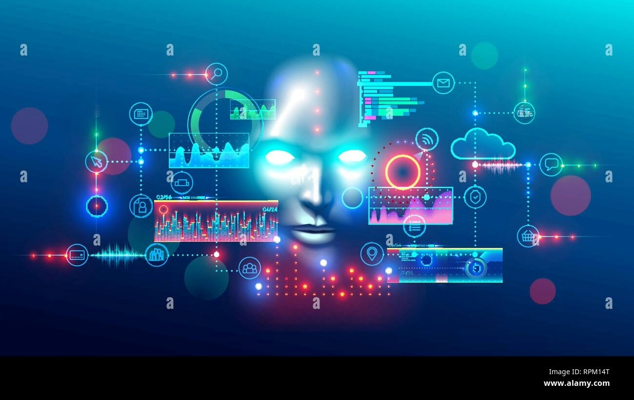 The AI Revolution feature image with neural data networks and digital patterns